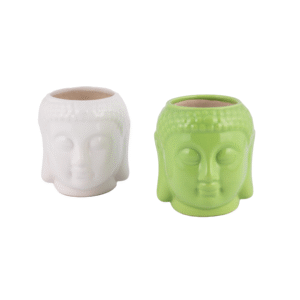 Buddha head ceramic planter